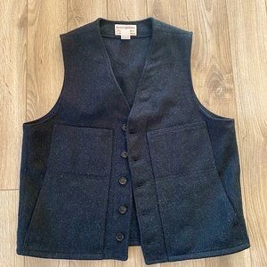 Filson 100% Mackinaw Wool Vest Large